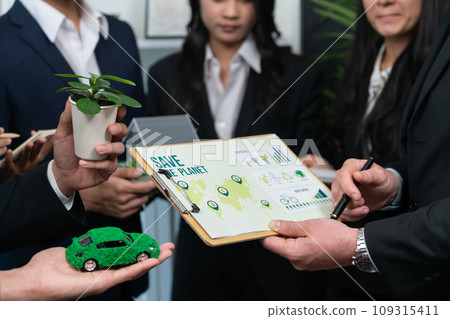 Diverse group of business people discussion Eco business marketing. Quaint Diverse group of business people discussion Eco business marketing. Quaint 109315411