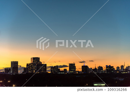 城市天際線東京黃昏 109316266
