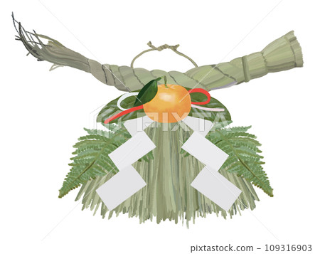 Shimenawa decoration Wakairo (for entrance) Shimenawa decoration Wakairo (for entrance) 109316903