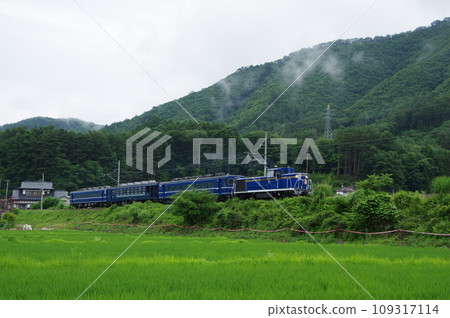 野岩鐵道 會津高原 尾瀨口附近 DL 大樹 會津若松 試運行 109317114