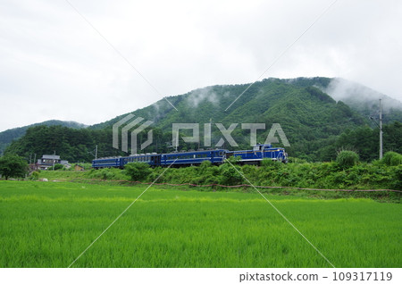 Noiwa Railway Aizu Kogen near Ozeguchi DL Taiki Aizuwakamatsu trial run 109317119