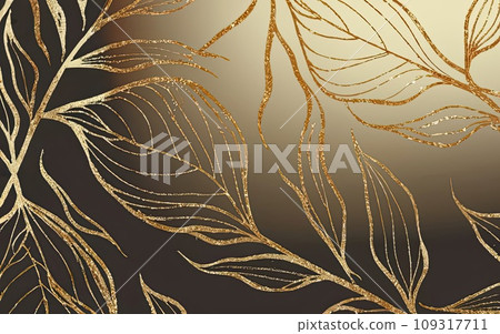 Gold leaf texture background  109317711