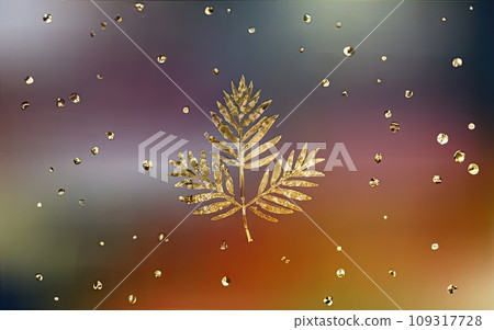 Gold leaf texture background  109317728