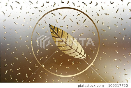 Gold leaf texture background  109317730