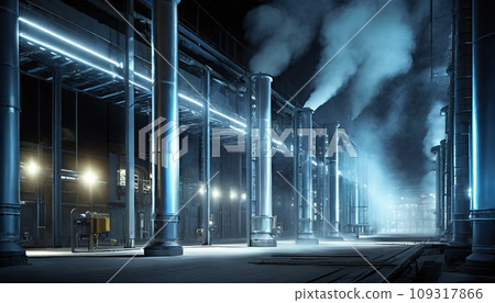 Smoke from the factory chimney 109317866