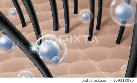 Revitalize hair and scalp with a serum or shampoo 109318080