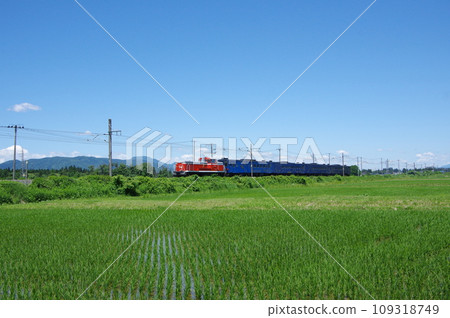 Distribution of scrapped SL Galaxy passenger cars Tohoku Main Line near Hanamaki Airport 109318749