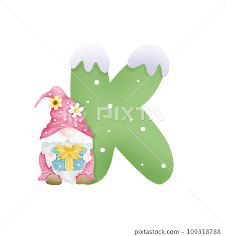 Alphabet letter K 109318788