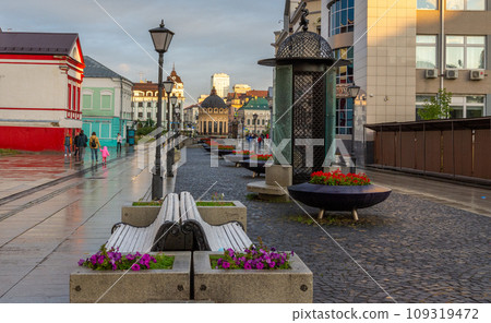 view of the Petersburg street in Kazan view of the Petersburg street in Kazan 109319472