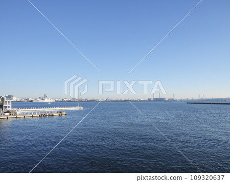Bay Bridge seen from Lingang Park 109320637