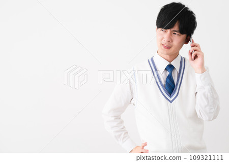 穿著校服的年輕人,學生形象 穿著校服的年輕人,學生形象 109321111