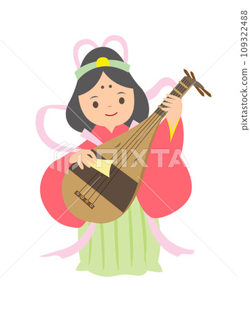 Benzaiten playing the biwa 109322488
