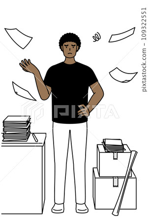 African man tired of unfinished business African man tired of unfinished business 109322551