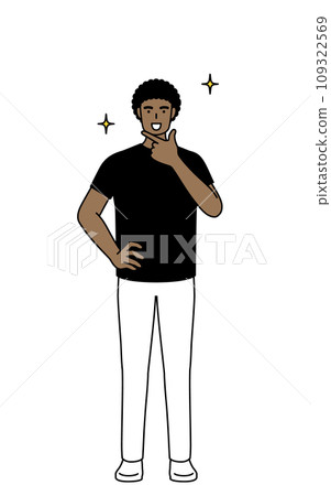 African man posing confidently African man posing confidently 109322569