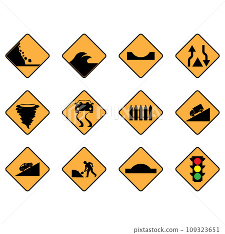 Traffic sign icon Traffic sign icon 109323651