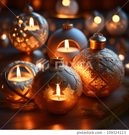 Candlelit Atmosphere christmas red wallpaper 109324113