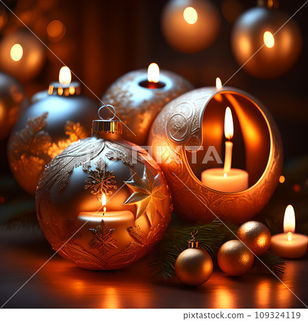 Candlelit Atmosphere christmas red wallpaper 109324119