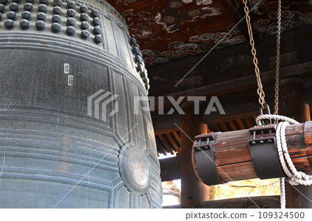 京都市東山區法光寺的鐘聲歷史悠久。 京都市東山區法光寺的鐘聲歷史悠久。 109324500