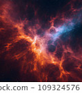 太空星系中的紅色星雲 109324576