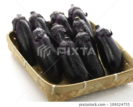 Fresh eggplant bright material image (white background) Fresh eggplant bright material image (white background) 109324755
