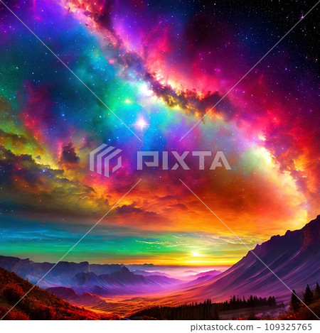 令人眼花撩亂、夢幻般的風景 令人眼花撩亂、夢幻般的風景 109325765