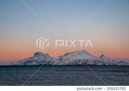 Norwegian winter landscape 109325782