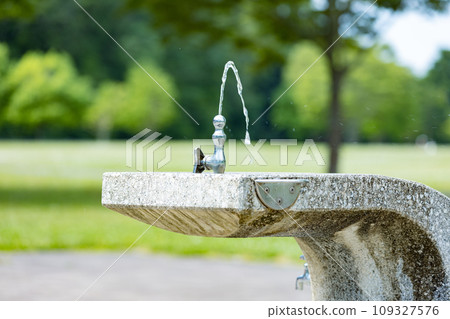 Water fountain in the park to quench your thirst 109327576