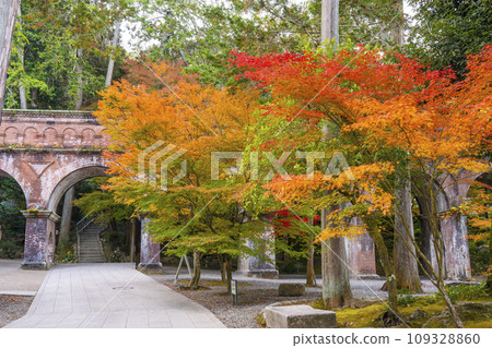 秋天的京都:南禪寺院內水鹿閣與秋葉的合作 秋天的京都:南禪寺院內水鹿閣與秋葉的合作 109328860