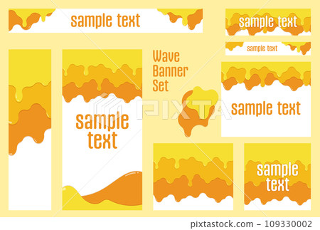 Banner set_Dripping honey 109330002