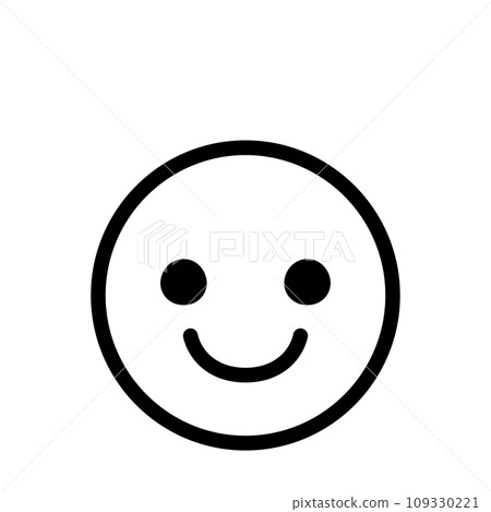 微笑圖釋圖示臉部表情簡單的白色背景向量 微笑圖釋圖示臉部表情簡單的白色背景向量 109330221