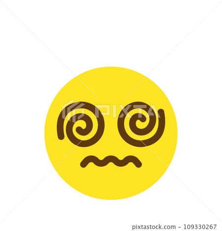 Confusion Emoji Icon Face Expression Simple White Background Vector 109330267