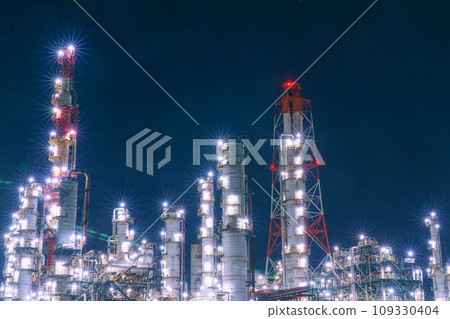 Kashima Rinkai Industrial Zone Factory Night View Ibaraki Prefecture Kashima Rinkai Industrial Zone Factory Night View Ibaraki Prefecture 109330404