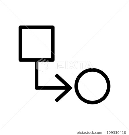 Vector line icon with structure technology manager is responsible for overseeing the organization web development projects. Teamwork line icon signifies collaboration and cooperation within the office 109330418