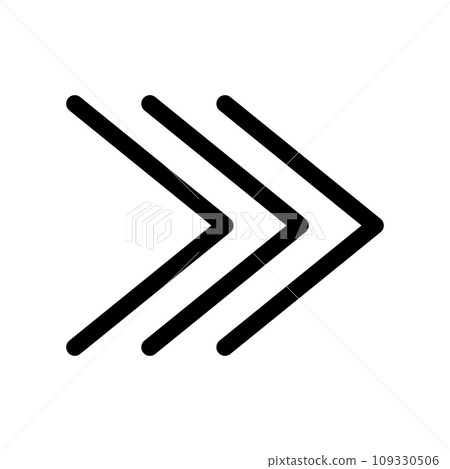Vector line icon arrow right provide clear direction and navigation cues. Next icon in the application interface indicates the progression of a task. Vector line icon arrow right provide clear direction and navigation cues. Next icon in the application interface indicates the progression of a task. 109330506