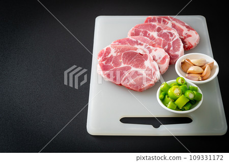 fresh pork neck raw or collar pork fresh pork neck raw or collar pork 109331172