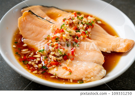 Poached Trout with Yuzu Ponzu Sauce Poached Trout with Yuzu Ponzu Sauce 109331250