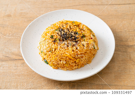 fried rice with egg in Korean style fried rice with egg in Korean style 109331497