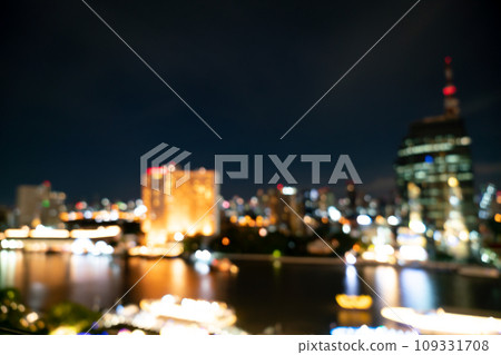 abstract blur Bangkok City in Thailand at night abstract blur Bangkok City in Thailand at night 109331708