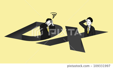"DX Pitfalls" image illustration, vector material "DX Pitfalls" image illustration, vector material 109331997