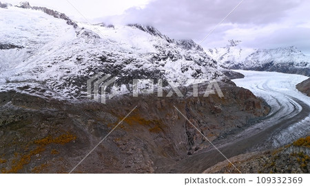 瑞石,阿雷奇冰河,天拍,冀州,冰河,瑞士,亞歷克冰河,天空拍攝,歐洲,冰河, 109332369