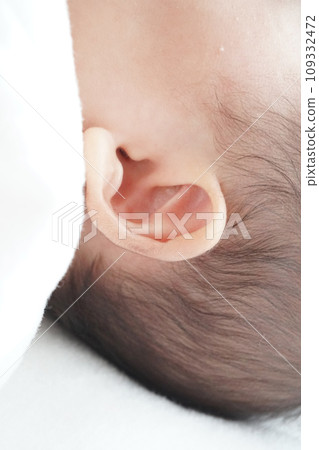 剛出生的寶寶耳朵裡長毛 109332472
