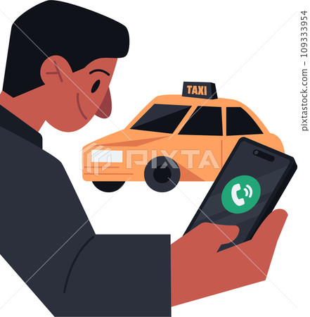Taxi Payments Contactless Payment Vector Illustration Taxi Payments Contactless Payment Vector Illustration 109333954