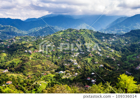 view of mountains slopes near Batumi city view of mountains slopes near Batumi city 109336014