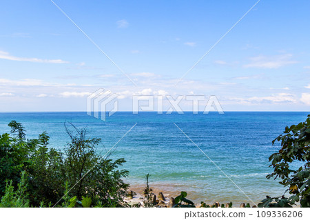 coastline and view of Black Sea from Sapri, Adjara coastline and view of Black Sea from Sapri, Adjara 109336206