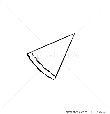 Slice of cheesecake. Vector illustration. Grapgic style. hand drawn in a simple minimalist style. Can be used for kitchen, notes, cookbook, textile. Will look good on your product print and patterns. Slice of cheesecake. Vector illustration. Grapgic style. hand drawn in a simple minimalist style. Can be used for kitchen, notes, cookbook, textile. Will look good on your product print and patterns. 109336629