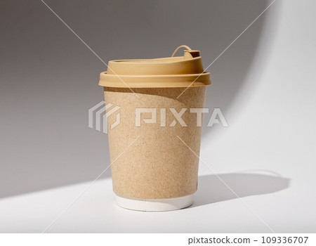 Takeaway paper carton mug mockup, coffee cup mock-up Takeaway paper carton mug mockup, coffee cup mock-up 109336707