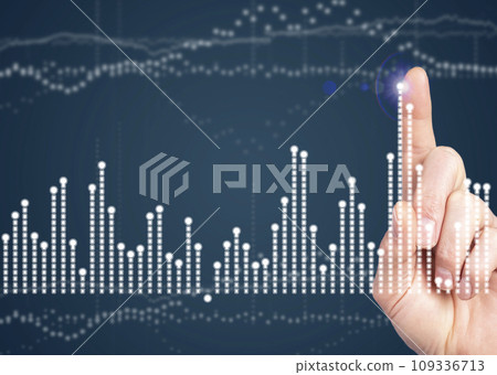 Virtual business graph analysis, finance analytics. Revenue and income, financial data and information Virtual business graph analysis, finance analytics. Revenue and income, financial data and information 109336713