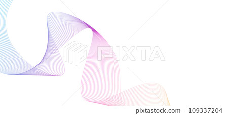 colorful motion sound wave. abstract background. Vector illustration 109337204