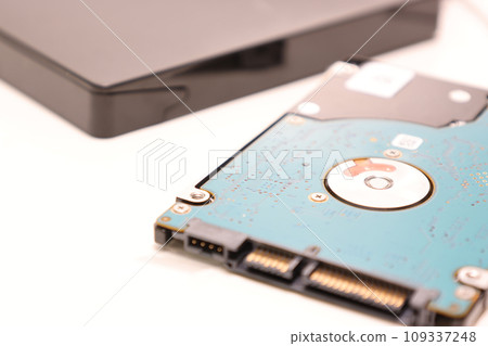 2.5 inch hard disk with white background 2.5 inch hard disk with white background 109337248