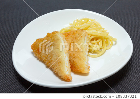 Hanpen fries and spaghetti Hanpen fries and spaghetti 109337321